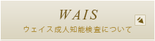 Wechsler ウェクスラー成人知能検査について